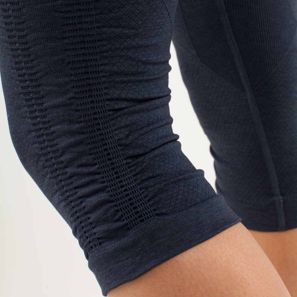 Lululemon Crop Legging Heather Inkwell SZ 4